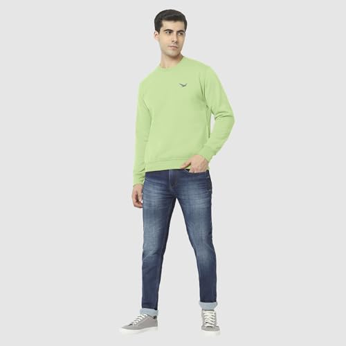 Image of HiFlyers Men's Cotton Blend Casual Crew Neck Sweatshirt