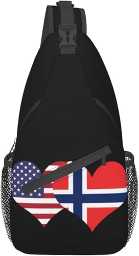 Mochila tipo bandolera unisex con banderas miniatura 1
