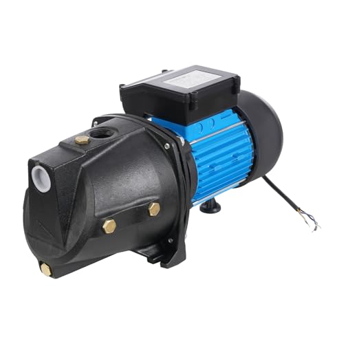 1.6 HP Shallow Well Pump 1056.68GPH Stainless Steel Sprinkler Pump Jet Pump Water Transfer Draining Irrigation Pump for Home Lawn Sprinkler Garden Irrigation 56m/183.73ft Height