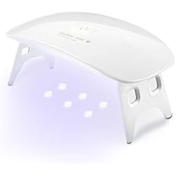 Lamparas Para Uñas Baratas Lámpara LED Uñas con 2 Temporizador Profesional de 45s, 60s Secador de Uñas Semipermanente UV para Gel Manicura Esmalte Pedicure