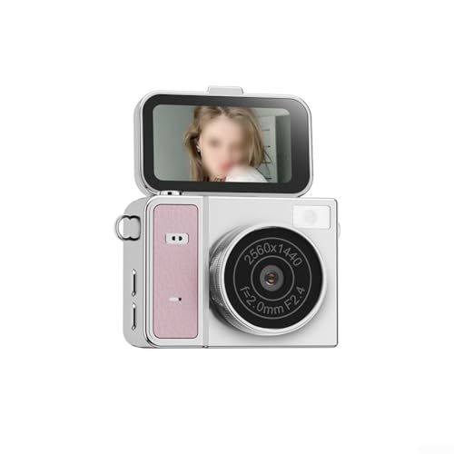 Aetluxery Cámara CCD de inspiración retro, cámaras digitales portátiles de 1.45 pulgadas con pantalla giratoria de 180° de 4800 W píxeles para estudiantes usuarios que necesitan fotografía portátil