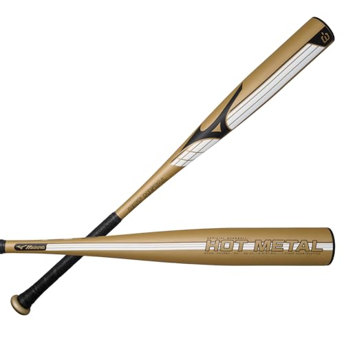 Batte de baseball BBCOR Mizuno homme métal chaud doré noir 86,4 cm -3