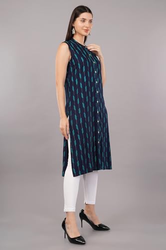 Image of SHRUTHI Women's Viscose Striped Straight Regular Ethinic wear Kurta