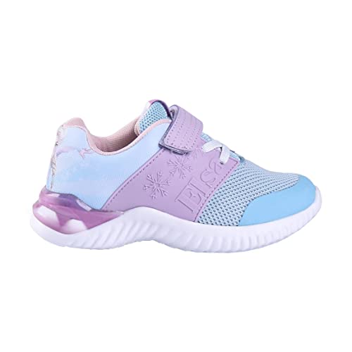 CERDÁ LIFE'S LITTLE MOMENTS Zapatillas Infantiles, Deportivas Niña con Luces de Frozen II-Licencia Oficial Disney| Talla 30, Azul, EU