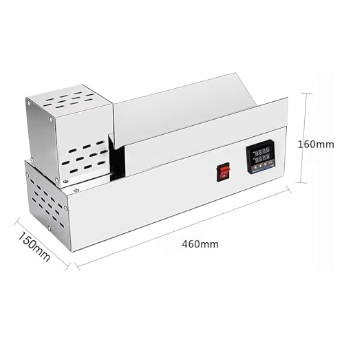 Macchina elettrica termoretraibile per bottiglie di vino, controllo digitale della temperatura, chiusura in pellicola in PVC e PP, riscaldamento commerciale in acciaio inox inferiore a 80 mm di