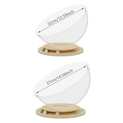 Lit cabane espace pour félins actifs avec jeu pour chats transparent - 7