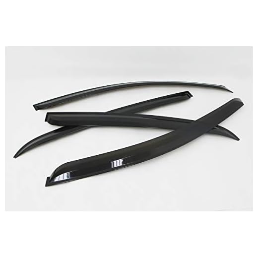 Autoclover - Juego de deflectores de Viento para SsangYong Rodius (4 Unidades)