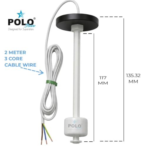 Image of POLO STAR Automatic Vertical Liquid Level Float Switch Sensor Both Side Sensing Water level Sensor for Water Level Controller Water Tanks RO Humidifiers Sumps Water Cooler Filter 2 Mtr Cable Pack of 1