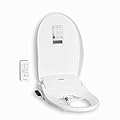 Hulife Electric Bidet Seat for Elongated Toilet with Unlimited Heated Water, Heated Seat, Warm Air Dryer, Wireless Remote Control