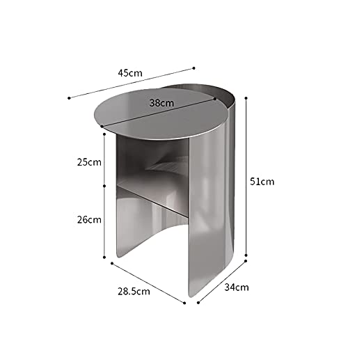 Table d'appoint ouverte couleur or pour sublimer les petits salons