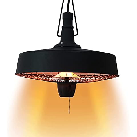 Patio Heaters Electric,Outdoor Hanging Patio Heater Easy Control Ip24 Waterproof Protection Cover