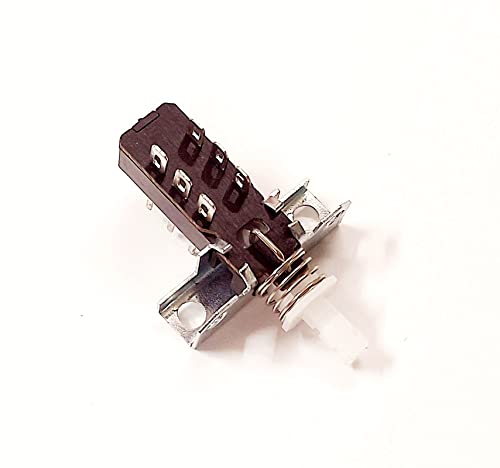ERH India (Pack of 5) Push ON Off Switch for Amplifiers, Home Theater, DJ etc with Knob 6 Pin Push Switch for Amplifiers - Image 8 thumbnail