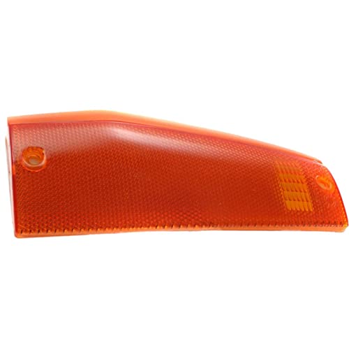 Dat Auto Parts Front Left Driver Side Bumper Reflector Side Marker Light Assembly Replacement For 1984 - 1996 Jeep Cherokee Amber Lens Ch2550113 56000111 #TOP1