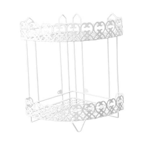 Cabilock Mensola Da Parete in Ferro Battuto Mensola Triangolare Per Bagno Decorazione Per La Casa Mensole Galleggianti Da Parete Per Angolo Bagno