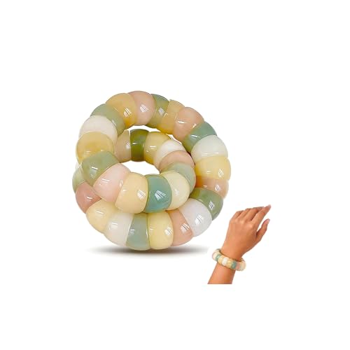Image of Natural Bodhi Seed Bracelets Anxiety Fidget Bracelets Anxiety Relief Items Protection Healing Stretch Bodhi Fidget Bracelet for Women Men
