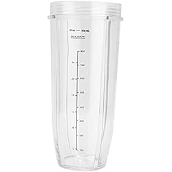 Vaso De Licuadora Ninja 1000 Watts Deror - Vaso de repuesto para licuadora de 32 oz, apto para accesorios de licuadora Nutri Ninja de 1000 W