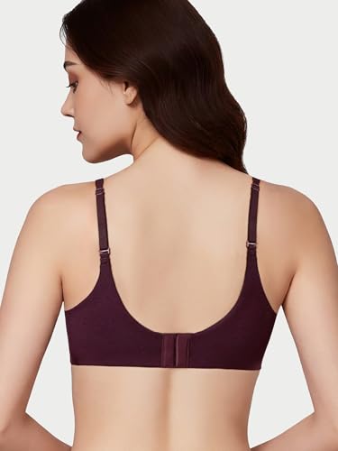 Image of Enamor Bamboo Cotton A077, Side Support, Everyday Women's T-Shirt Bra - 3X Softer, 4X More Absorbent, Antimicrobial, Padded, Wirefree, Full Coverage