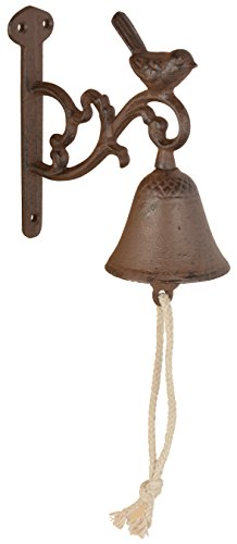Esschert Design DB81 Sonnette Oiseau en métal Marron Taille Unique