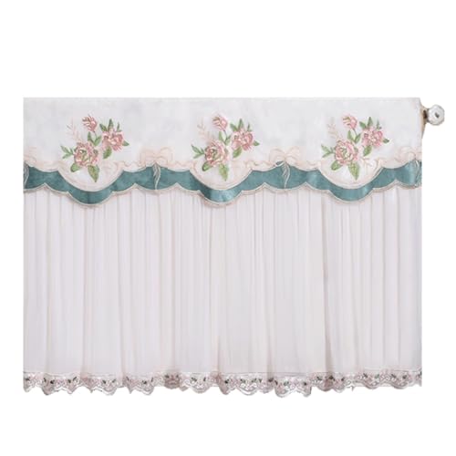 Couverture radiateur brodée et fixations par sangles pour décoration