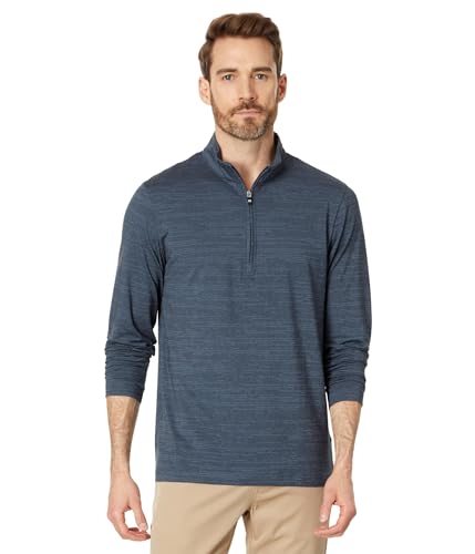 TravisMathew The Heater 1/4 Zip Vintage Indigo/Black MD