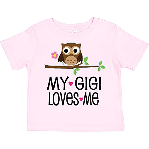 inktastic My Gigi Loves Me Girl Owl Toddler T-Shirt