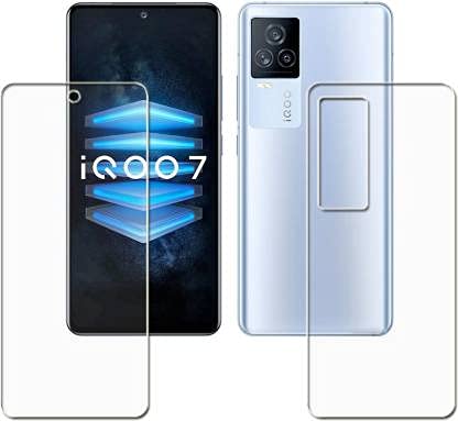 DVTECH? Front and Back Edge to Edge TPU Screen Protector with Crystal Clear ultimate view (Not a tempered glass) for Vivo iQOO 7 Legend 5G