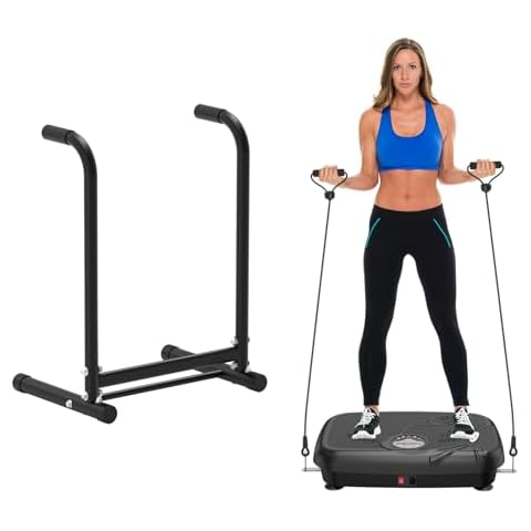 Relife Vibration Plate Exercise Machine Fitness and Dip Station Functional Heavy Duty Dip Stands Cover