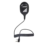 UAYESOK Microfono da spalla portatile heavy-duty, microfono radio bidirezionale a 2 pin, per walkie talkie Baofeng BF-888s UV5R Quansheng UV5R UVK6 Kenwood Retives