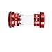 Łożysko rowerowe Ceramiczne łożysko Press Fit Bottom Brackets na Rower górski Rower 24mm Cranket 22mm Chainset Dolny nawias (Color : Red)