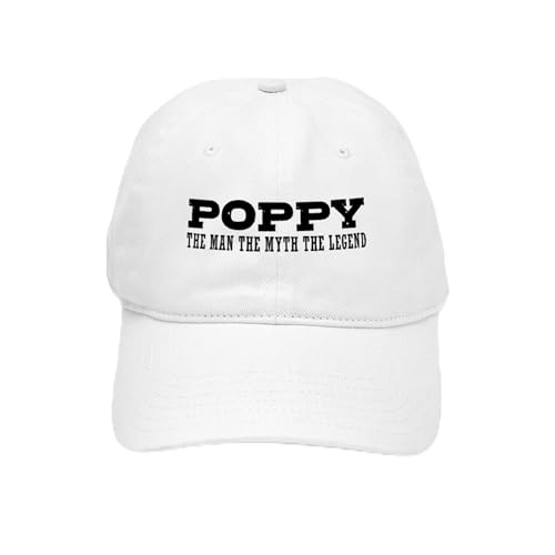 CafePress Poppy The Man The Myth The Legend Cap Unique Adjustable Baseball Hat