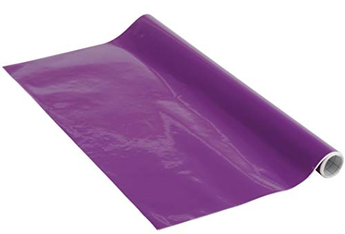 Venilia Lámina adhesiva, Morado Mate, 45cm x 1,5m, Espesor 95μ, Vinilo autoadhesivo para muebles o cocina, decorativas papel pintado pared, PVC sin ftalatos, Fabricado en UE