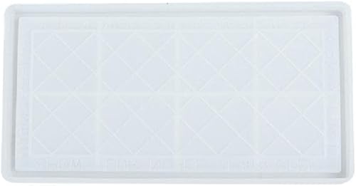 Molde grande para bandeja rodante, molde rectangular para bandeja cuadrada, molde de bandeja de silicona con borde de rejilla y placa inferior,