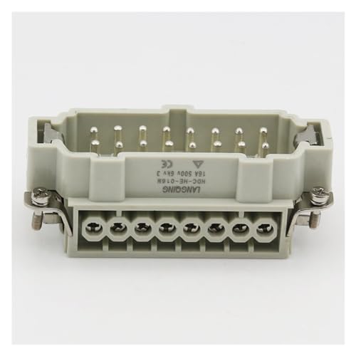 Conector hembra HDC-HE-016 de 16 núcleos resistente para enchufe de aviación 4
