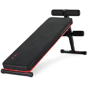 Sit-Up Bank Klappbar, Bauchtrainingsbank höhenverstellbar, gepolstert, Bauchtrainer für Übungen im Fitnessstudio oder zu Hause