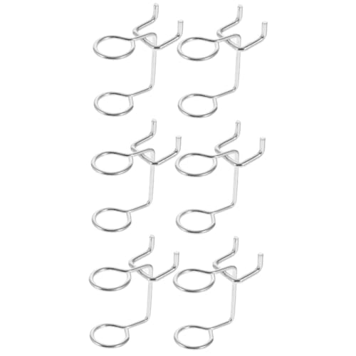 DIYEAH 60 Pezzi Ganci per Pannelli Forati in Ferro Porta Attrezzi Anello per Organizzare Cacciaviti e Utensili da Parete Facile da Installare e Resistente per Garage e Officina