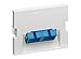Leviton 41294-2CW 1 Duplex SC, Zirconia Ceramic, Single Mode/Multi Mode, Blue 45 Degree exit (1.5-Units High), White