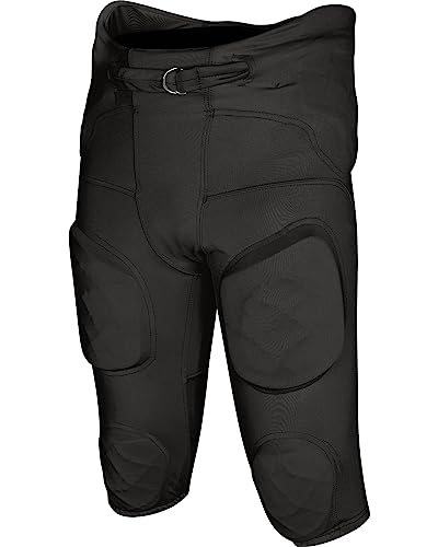 Exxact Sports Gladiator Mens Integrated Football Pants with Built-in Pads, Lightweight Ultra Flex...