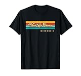 Vintage Sunset Stripes West La Crosse, Wisconsin T-Shirt