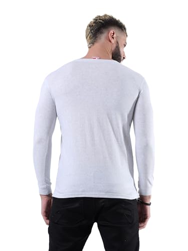 Image of fanideaz Mens Premium High Neck Henley T Shirts for Men Branded Full Sleeve Shirt for Men in Pure Cotton Casual & Formal Wear