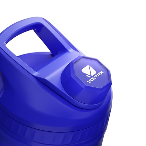 Image of VOLTRX ChillMix Shaker Bottle Insulated Stainless Steel - USB C Rechargeable Electric Protein Shake Mixer, Shaker Cups for Protein Shakes and MealReplacement, Chrome Steel