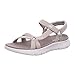 Skechers Sandalias Go Walk Flex SublimeGO WALK FLEX para mujer, Tela gris pardo, 40 EU