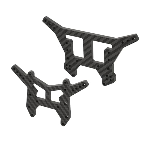 Mesimsple Carbon Fiber Front Rear Shock Tower Kit for Arrma 1/8 Kraton Outcast Notorious 6S BLX & EXB Upgrade Parts