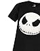 The Nightmare Before Christmas Jack Skellington Face Men's Novelty T-Shirt Black