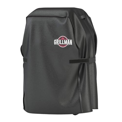 Grillman Premium (30 Inch) BBQ Grill Cover, Heavy-Duty Gas Grill Cover for Weber, Brinkmann, Char Broil etc. Rip-Proof, UV & Water-Resistant