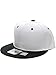 L.O.G.A. Plain Adjustable Snapback Hats Caps (Many Colors). (One Size, White Black)