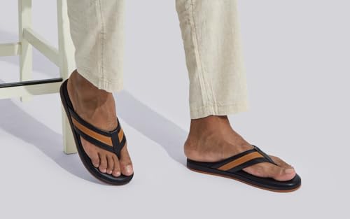 Image of Neeman's Indo-Western Casual Flip Flops for Men | Lightweight, Durable and Flexible | PU Thong Strap & TPR Out sole