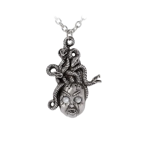 Collier gothique Curse of The Undoll Alchemy Gothic aux finitions argentées