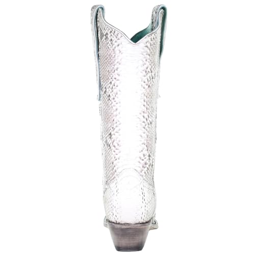 CORRAL LADIE'S NATURAL PYTHON, SNIP TOE, LEATHER SOLE, WESTERN, A37983