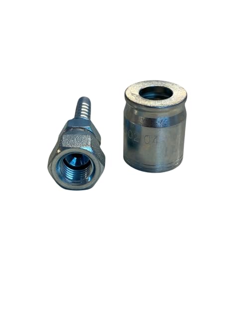 Image of 3 /8 inch Hose, 3 /8 inch Straight JIC Female with Ferrule. Works with R1, R2 & R16 Hydraulic Hoses