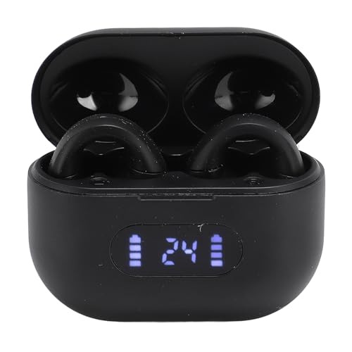 Akozon Open-Ear-Kopfhörer mit Ladecase Schwarz